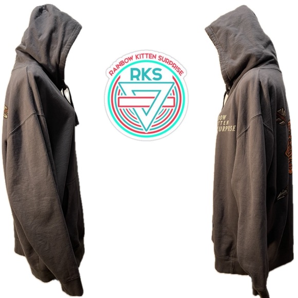 Rainbow Kitten Surprise RKS All's Well Flower Concert Pullover Hoodie unisex XL - Picture 3 of 10